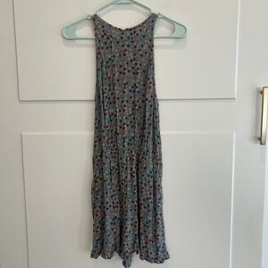 Mossimo Supply Co. Green Floral Sleeveless Romper Womens Small Boho Garden Femme